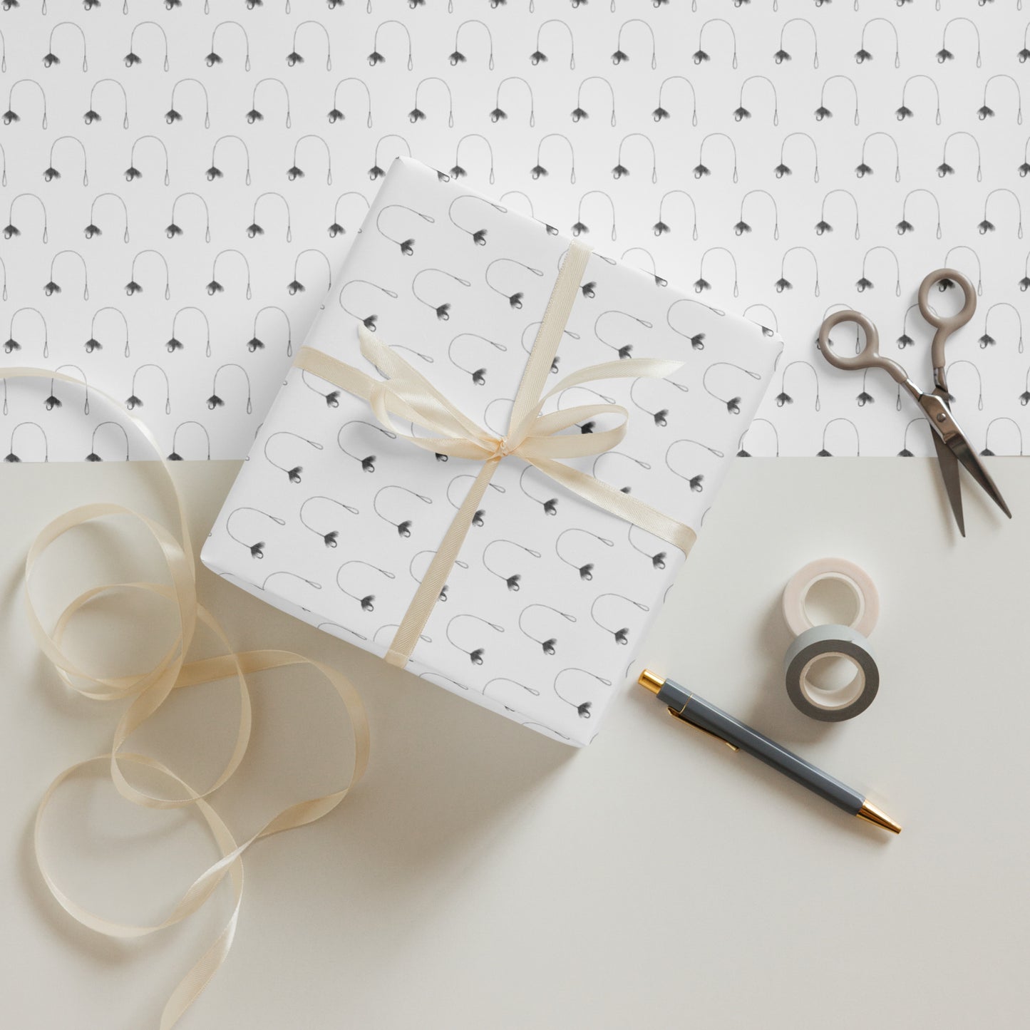 Fly Fishing Wrapping Paper Sheets