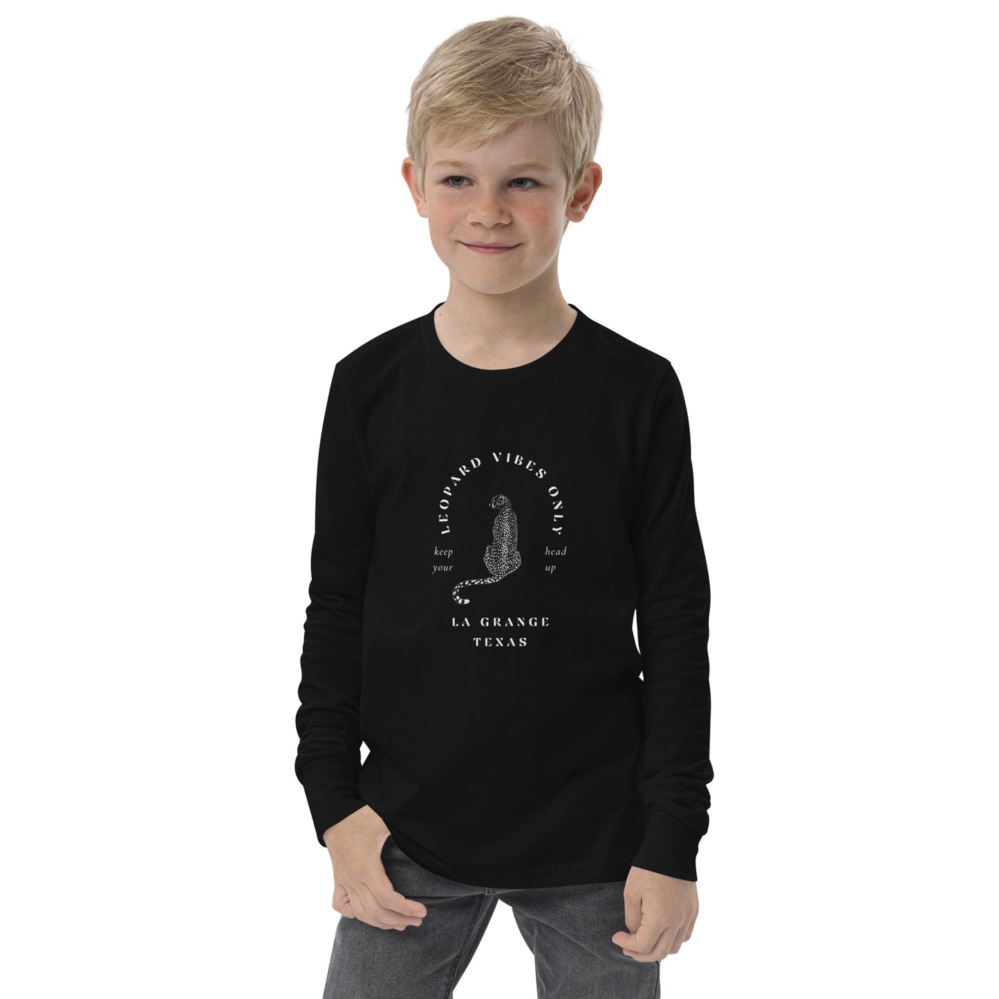 Leopards Vibes Only Long Sleeve Original Tee | Youth