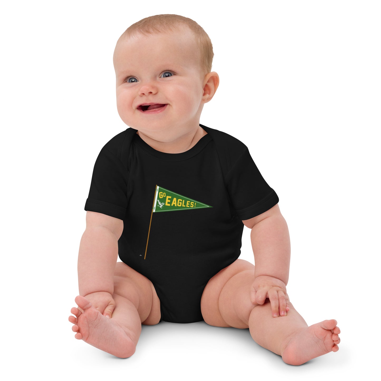 Eagle Pennant Organic Cotton Onesie