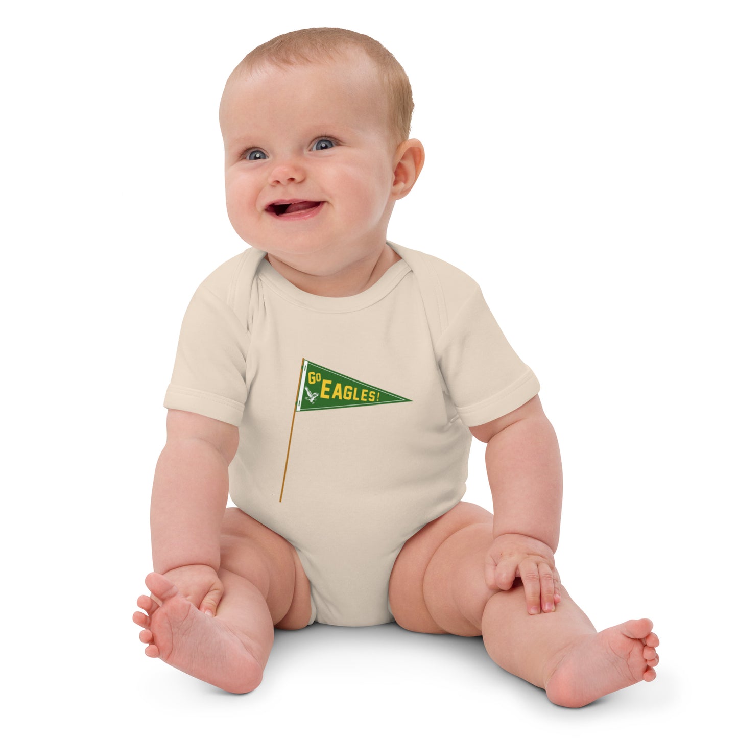 Eagle Pennant Organic Cotton Onesie