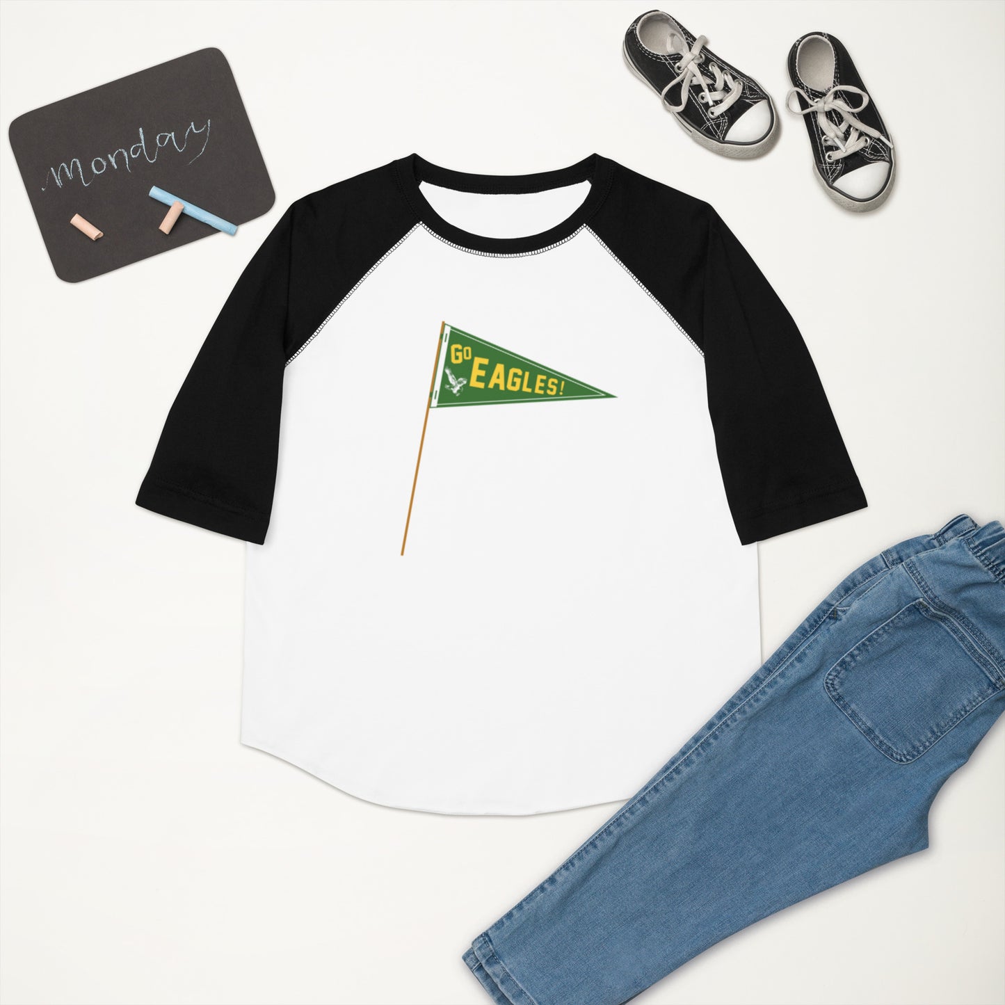 Eagle Pennant Baseball Tee | Youth